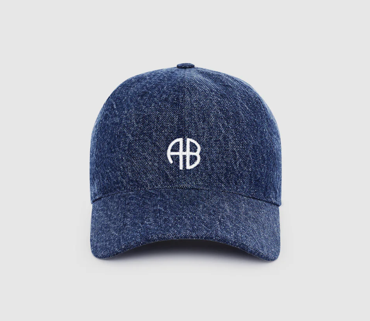 ANINE BING Gorra de béisbol Jeremy índigo limpio